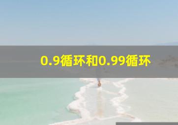 0.9循环和0.99循环