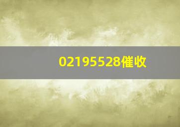 02195528催收