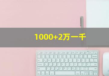 1000+2万一千