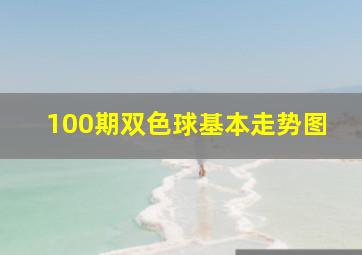 100期双色球基本走势图