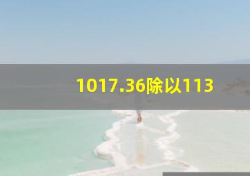 1017.36除以113