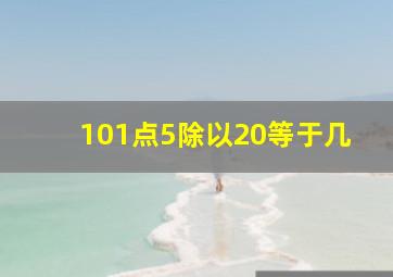 101点5除以20等于几