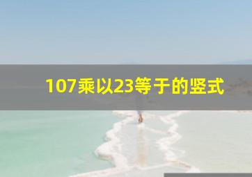 107乘以23等于的竖式