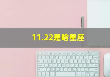 11.22是啥星座