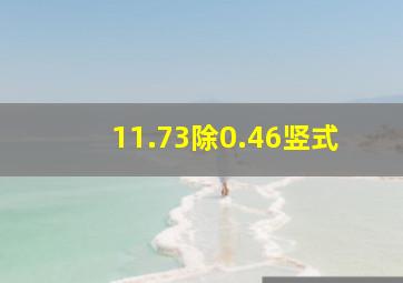 11.73除0.46竖式