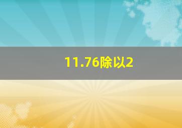 11.76除以2