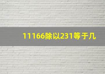 11166除以231等于几