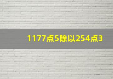 1177点5除以254点3