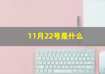 11月22号是什么