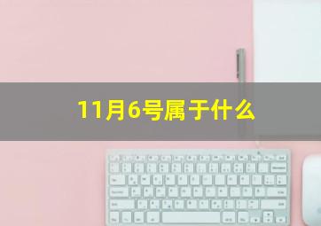 11月6号属于什么