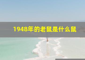 1948年的老鼠是什么鼠