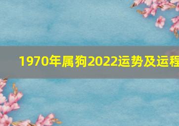 1970年属狗2022运势及运程