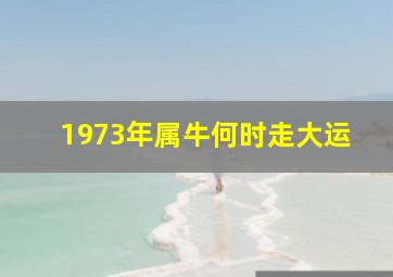 1973年属牛何时走大运