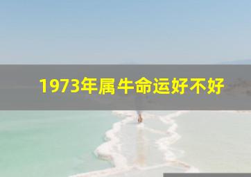 1973年属牛命运好不好