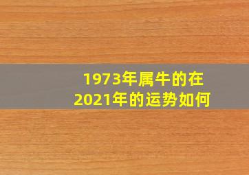 1973年属牛的在2021年的运势如何