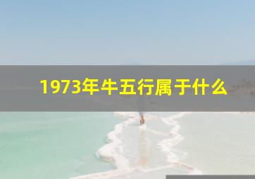 1973年牛五行属于什么