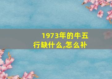 1973年的牛五行缺什么,怎么补