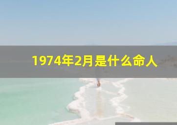 1974年2月是什么命人