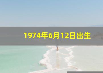 1974年6月12日出生