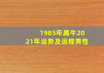 1985年属牛2021年运势及运程男性