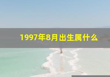 1997年8月出生属什么