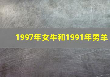 1997年女牛和1991年男羊