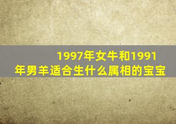 1997年女牛和1991年男羊适合生什么属相的宝宝