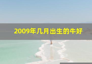 2009年几月出生的牛好