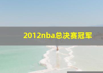 2012nba总决赛冠军