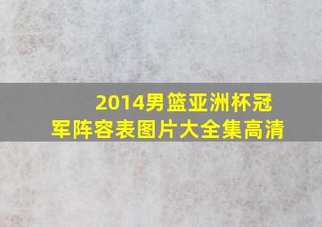 2014男篮亚洲杯冠军阵容表图片大全集高清