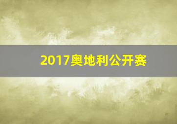 2017奥地利公开赛