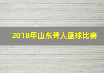 2018年山东聋人篮球比赛