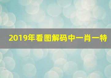 2019年看图解码中一肖一特