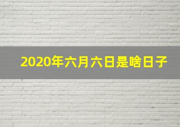 2020年六月六日是啥日子