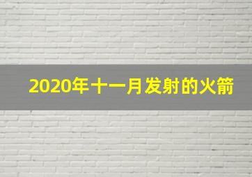 2020年十一月发射的火箭