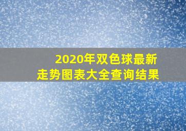 2020年双色球最新走势图表大全查询结果