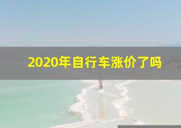 2020年自行车涨价了吗