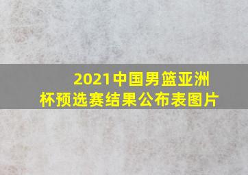 2021中国男篮亚洲杯预选赛结果公布表图片