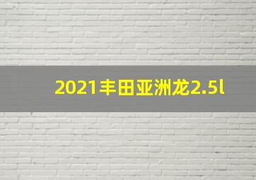 2021丰田亚洲龙2.5l