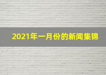 2021年一月份的新闻集锦