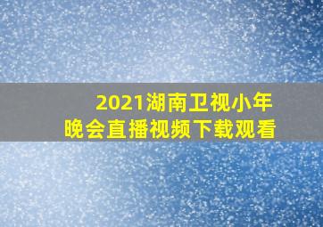 2021湖南卫视小年晚会直播视频下载观看