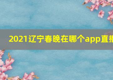 2021辽宁春晚在哪个app直播