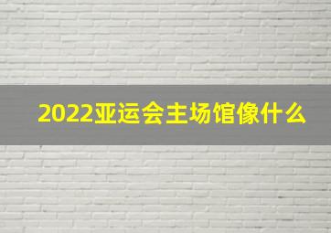 2022亚运会主场馆像什么