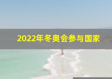 2022年冬奥会参与国家