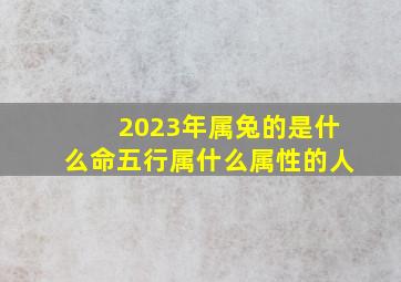 2023年属兔的是什么命五行属什么属性的人