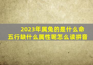 2023年属兔的是什么命五行缺什么属性呢怎么读拼音