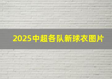 2025中超各队新球衣图片