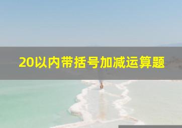 20以内带括号加减运算题