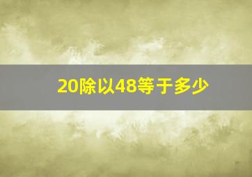 20除以48等于多少