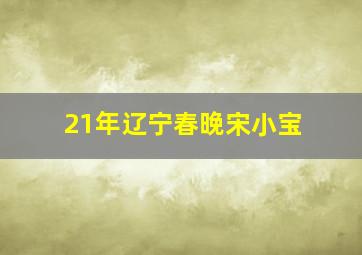 21年辽宁春晚宋小宝